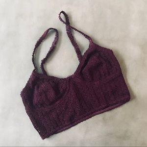 Dark purple bralette